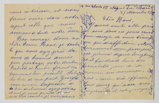 Brief von Jeanne Smith an Elisabeth H. Winterhalter, 27. November 1937