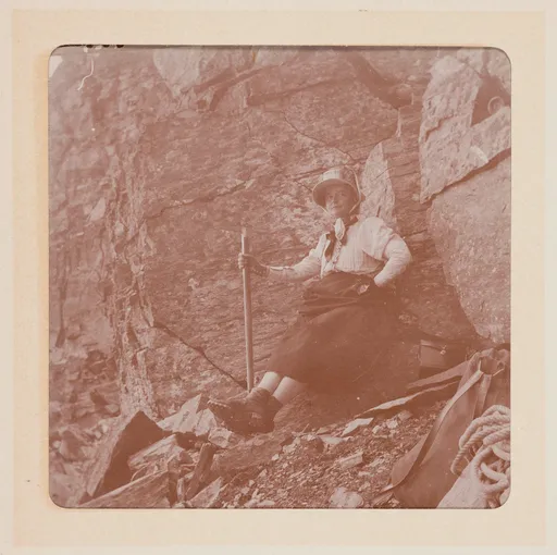 Elisabeth H. Winterhalter auf dem Berg im Oberengadin