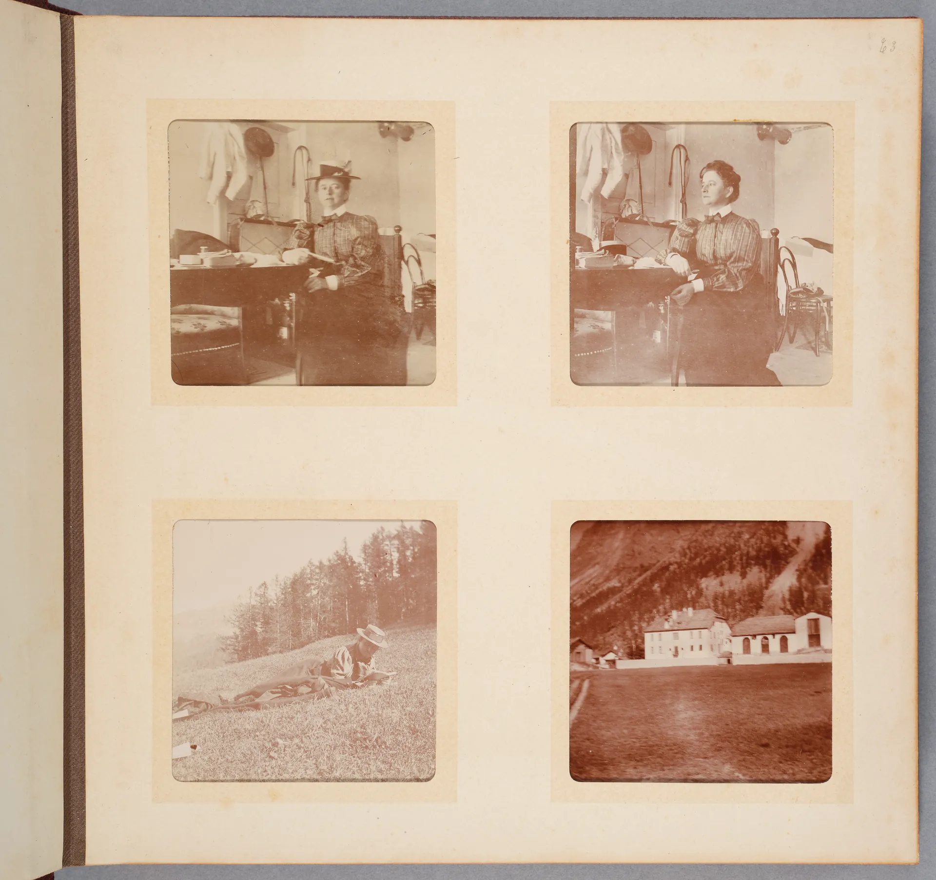 Fotoalbum: Sils Maria, Ansbach, Rothenburg, 1898, Seite 2