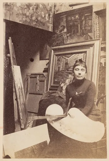 Susanne von Nathusius an der Staffelei