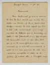 Brief von Berthe Weill an Ottilie W. Roederstein, 1. September 1908