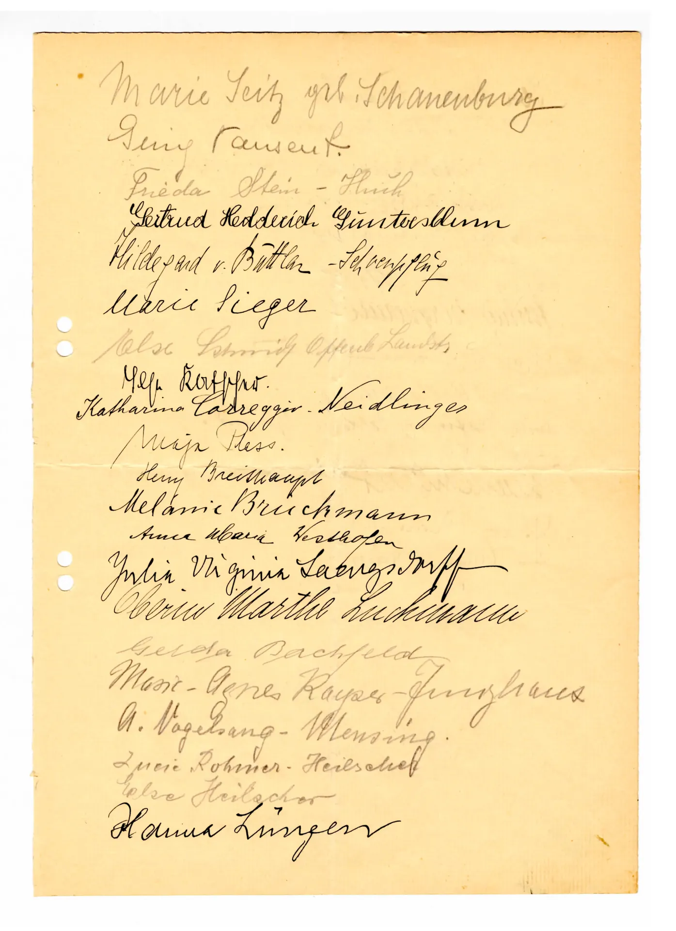 Brief (Transkript) von Clara Stadelmann, Führerin der GEDOK Frankfurt, an Ottilie W. Roederstein, 4. Mai 1934