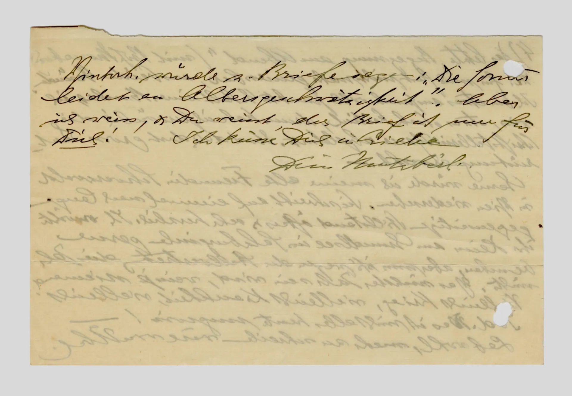 Brief von Martha Sommer an Ottilie W. Roederstein, 20. Juli 1937