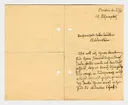 Brief von Dora Hitz an Ottilie W. Roederstein, 23. Februar 1908