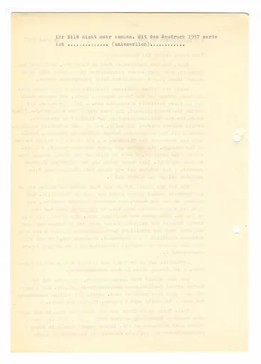 Brief (Transkript) von Julia Virginia Laengsdorff an Ottilie W. Roederstein, Juni 1937