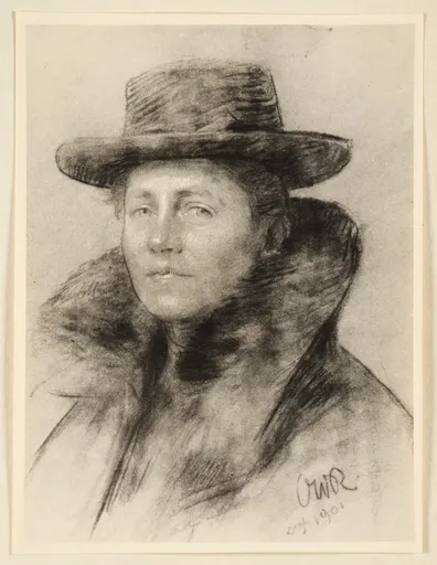 Ottilie W. Roederstein, Gabriele von Wartensleben, Zeichnung, 1901