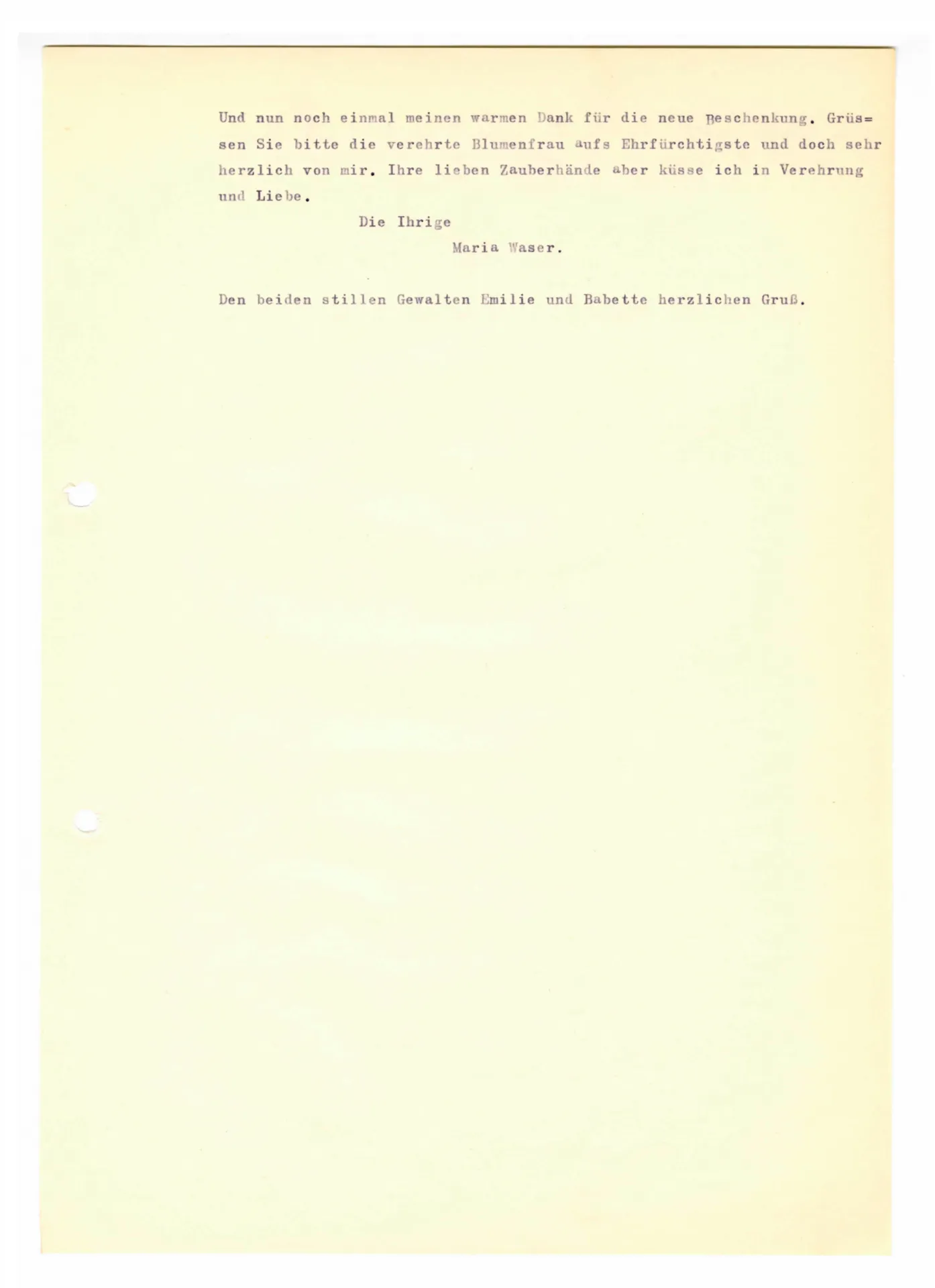 Brief (Transkript) von Maria Waser an Ottilie W. Roederstein, 3. August 1937
