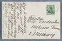 Foto-Postkarte von Alice Trübner an Ottilie W. Roederstein, 31. Dezember 1913