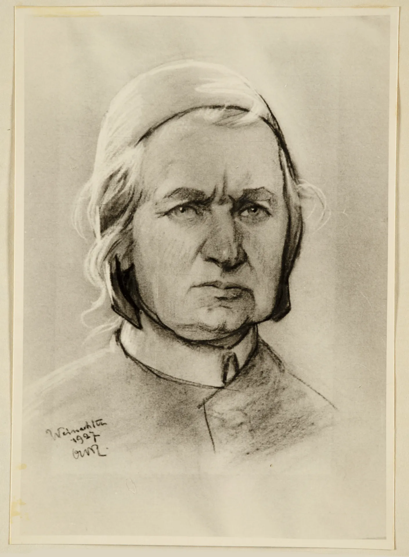 Ottilie W. Roederstein, Selbst als Autopilotin, Zeichnung, 1927