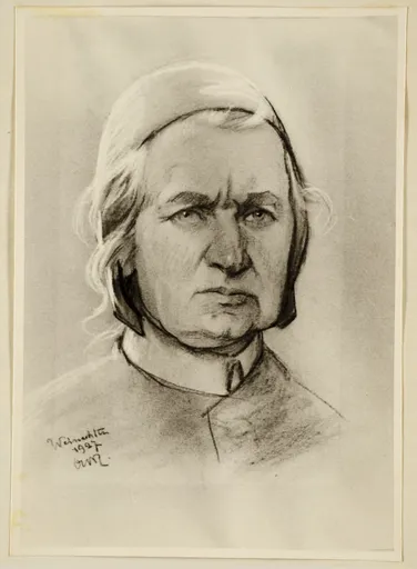 Ottilie W. Roederstein, Selbst als Autopilotin, Zeichnung, 1927