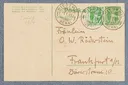 Postkarte von Cuno und Anna Amiet an Ottilie W. Roederstein, 1. Januar 1909