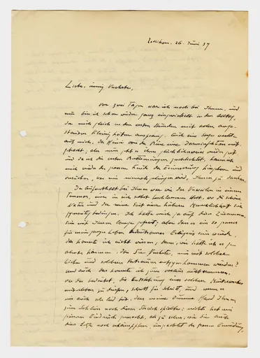 Brief von Maria Waser an Ottilie W. Roederstein, 26. Juni 1937