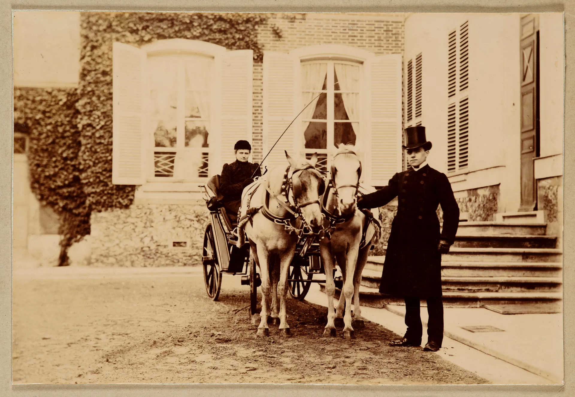 Ottilie W. Roederstein in einer Kutsche, Nogent-sur-Marne
