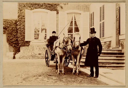 Ottilie W. Roederstein in einer Kutsche, Nogent-sur-Marne