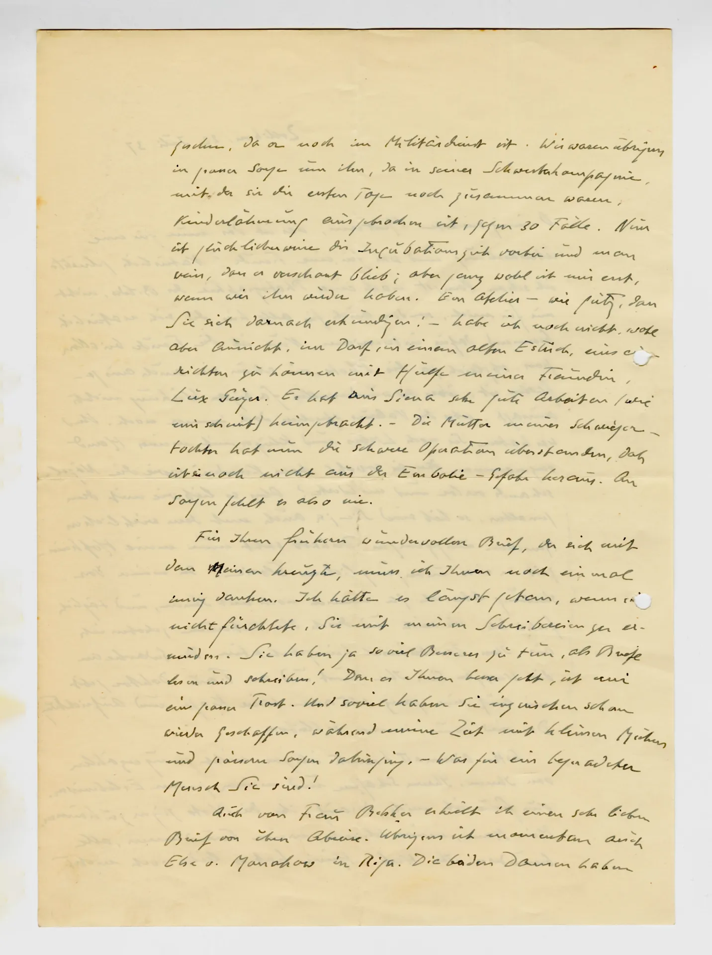 Brief von Maria Waser an Ottilie W. Roederstein, 22. Juli 1937