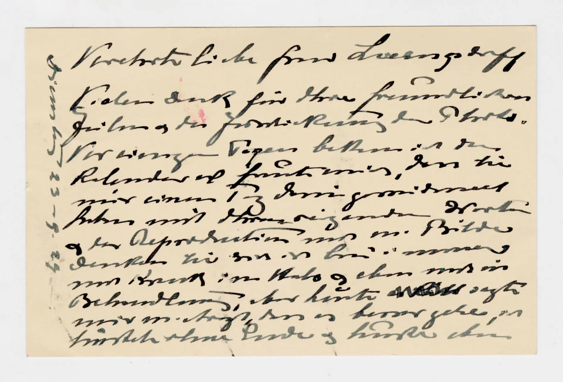 Brief von Ottilie W. Roederstein an Julia Virginia Laengsdorff, 24. September 1929