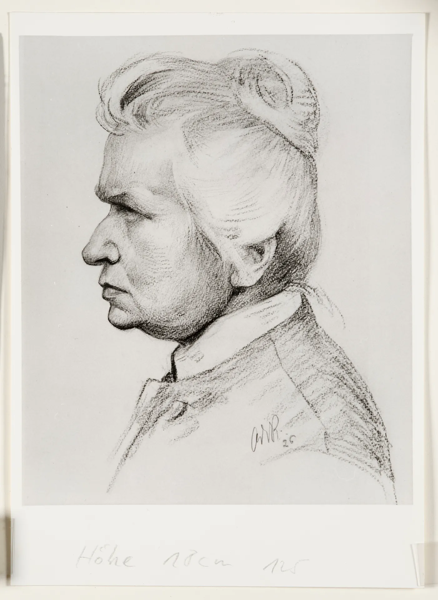 Ottilie W. Roederstein, Selbstbildnis, Zeichnung, 1926