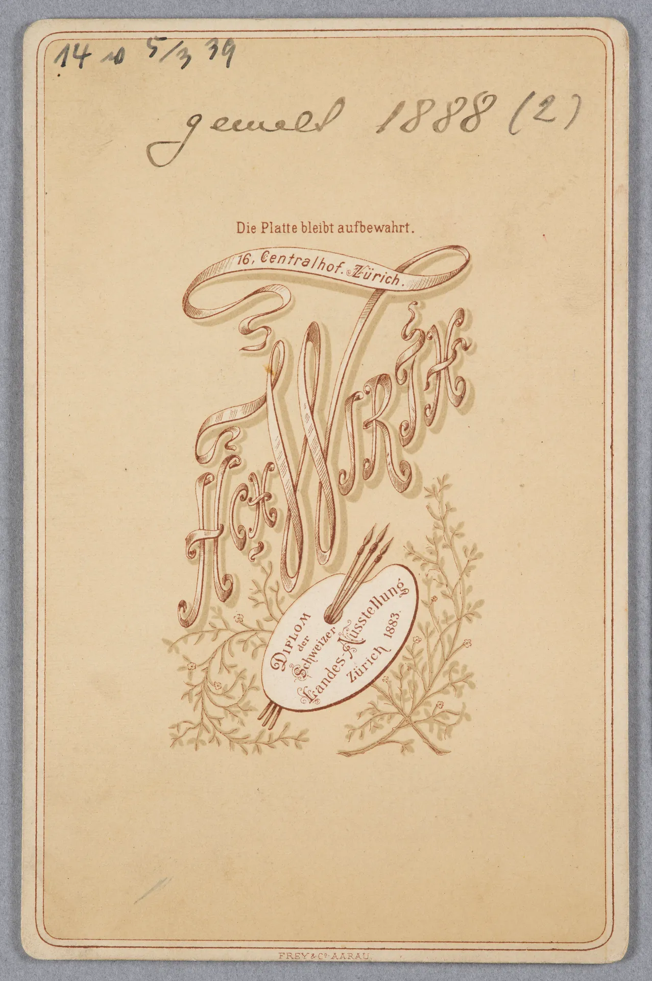 Ottilie W. Roederstein, Helene Roederstein mit Schirm, Gemälde, 1888