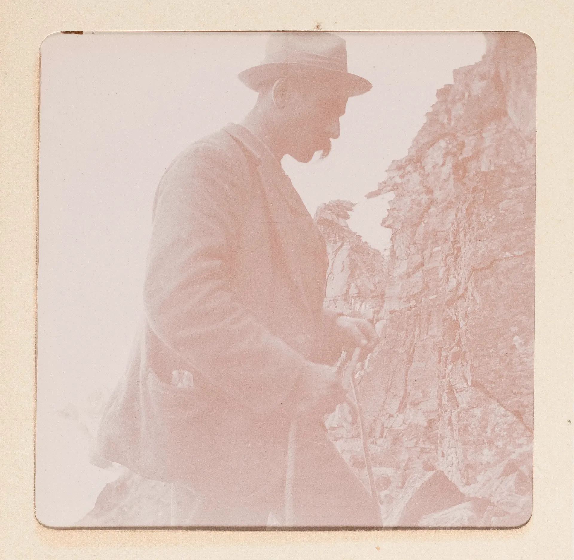 Bergführer auf dem Berg im Oberengadin