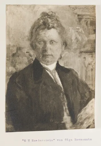 Olga Boznańska, Bildnis Ottilie W. Roederstein, Gemälde, 1902