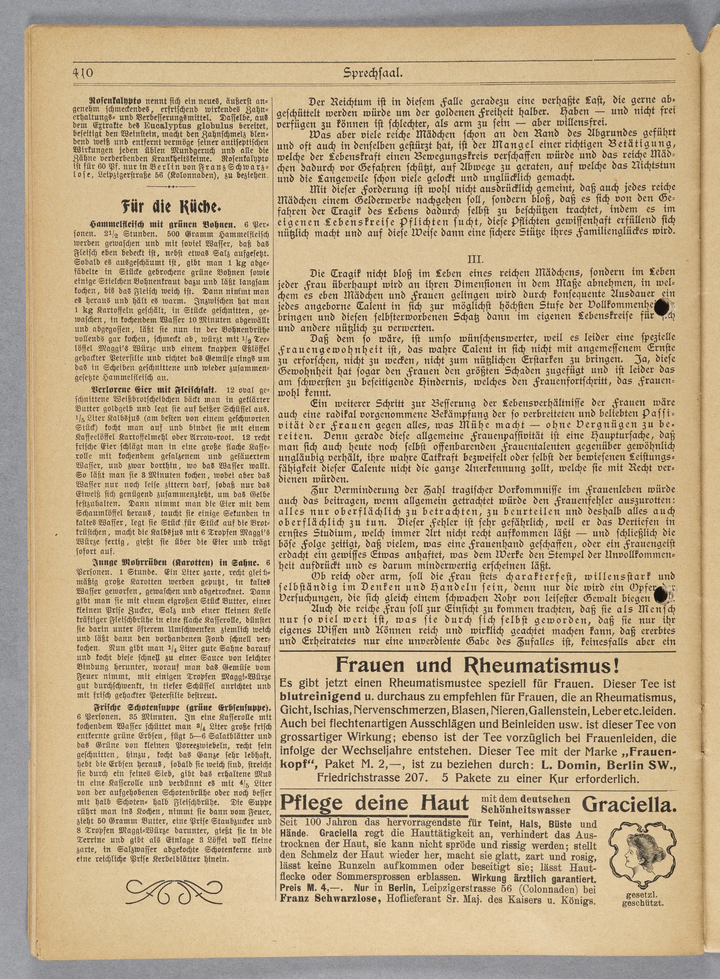 Elisabeth Mentzel und Julia Virginia Laengsdorff, Frankfurt a. M. und seine Frauen, in: Frauen-Rundschau, Jahrgang 8, Heft 14 [1907]