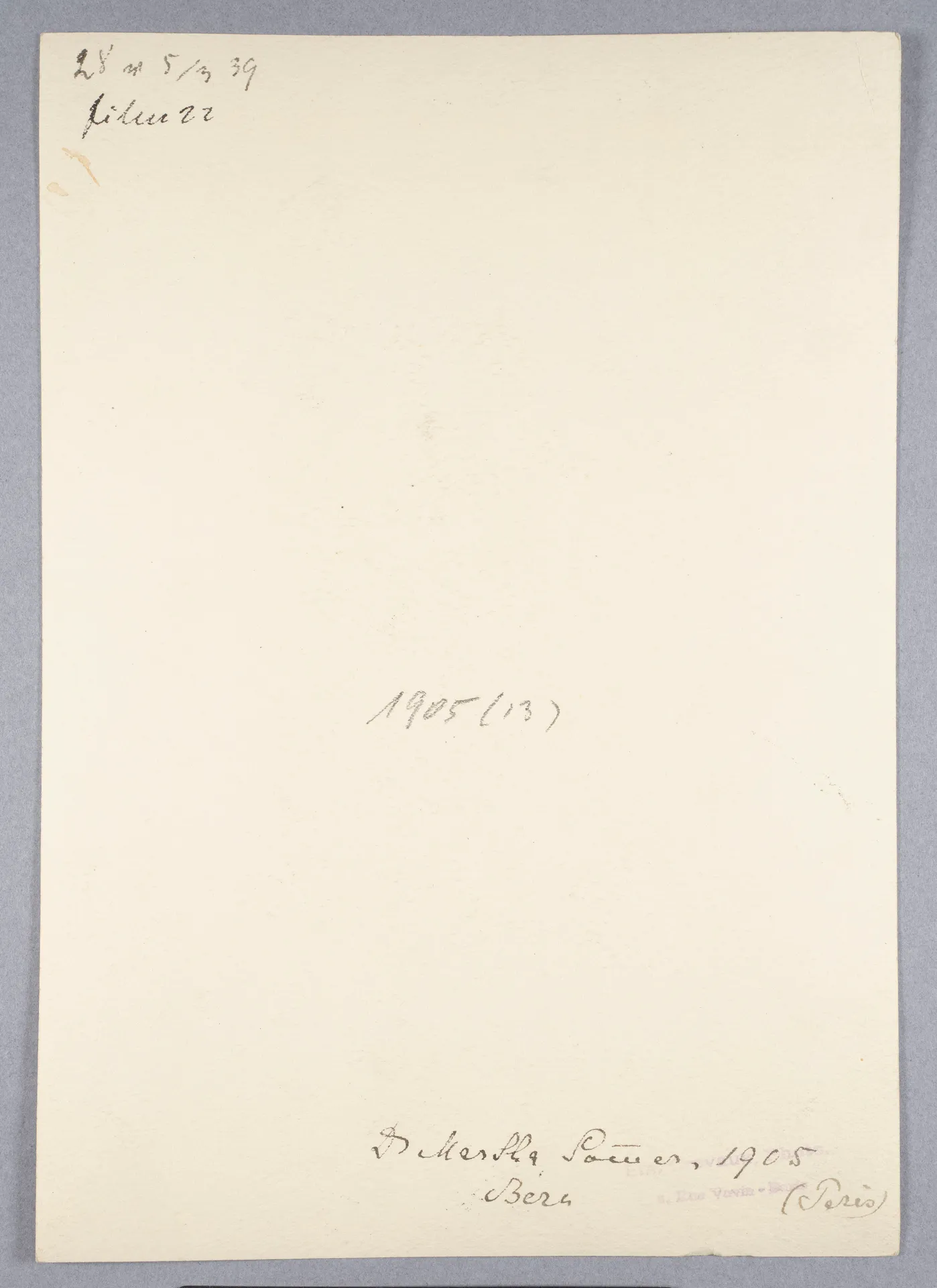 Ottilie W. Roederstein, Dr. Martha Sommer, Gemälde, 1905