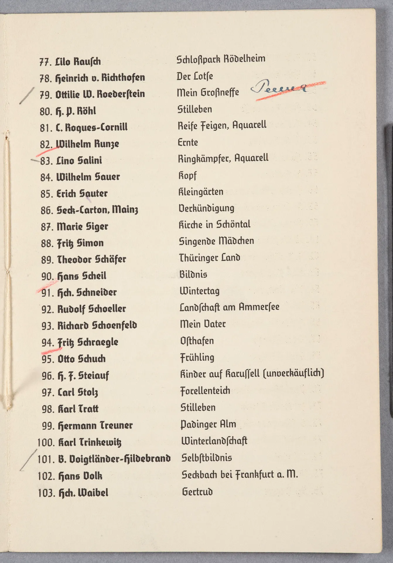 Kraft durch Freude. 1. Kunstausstellung im Frankfurter Kunstverein