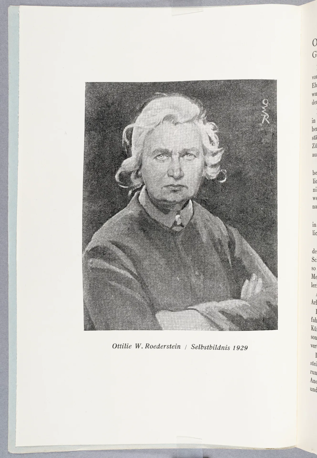 Gabriele von Wartensleben, Ottilie W. Roederstein zu ihrem 70. Geburtstag, in: An der Wende. Zeitschrift für weibliche Bildung und Kultur, 3. Jg., H. 3, März 1929