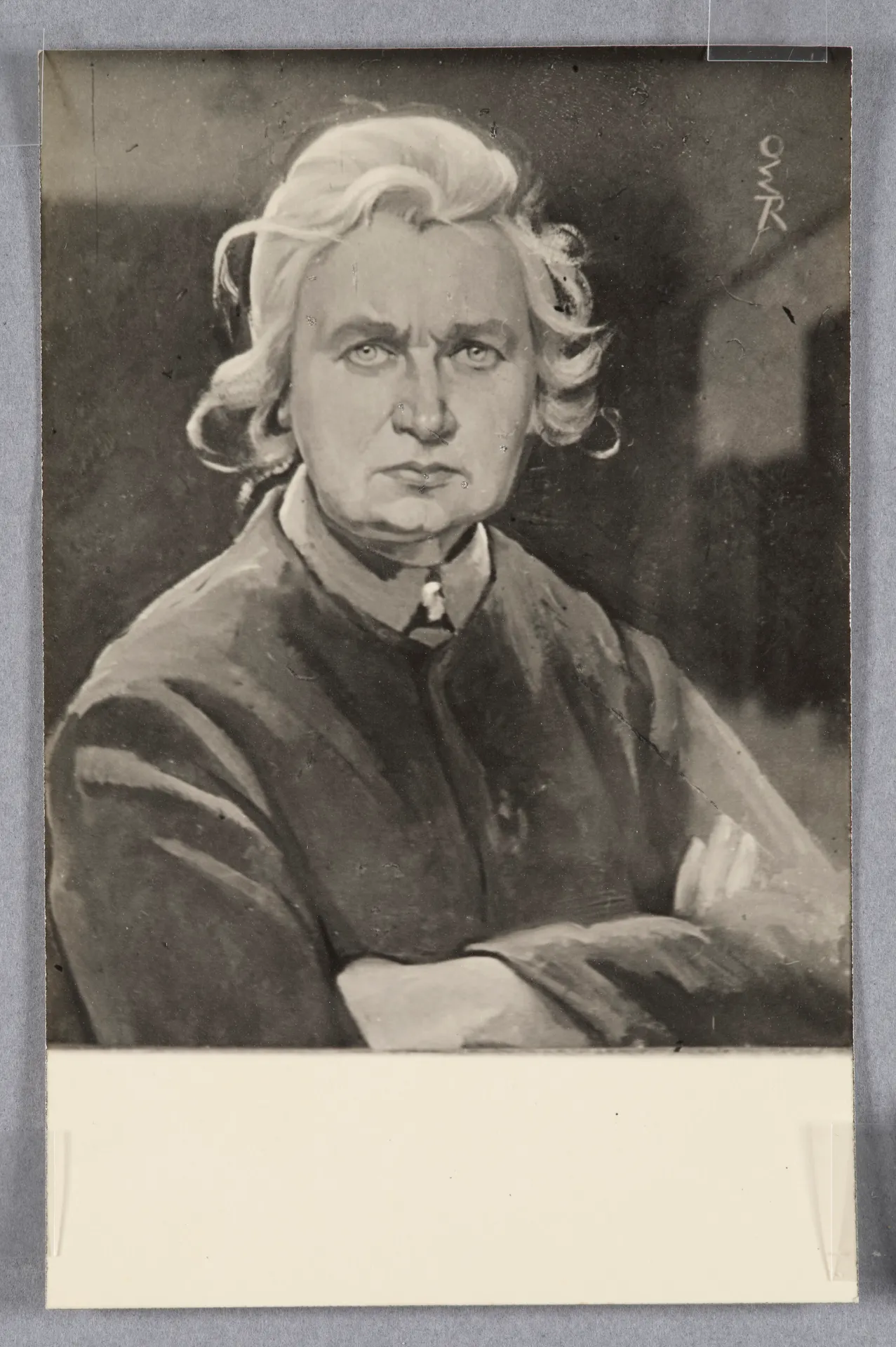 Ottilie W. Roederstein, Selbstbildnis mit verschränkten Armen, Gemälde, 1926