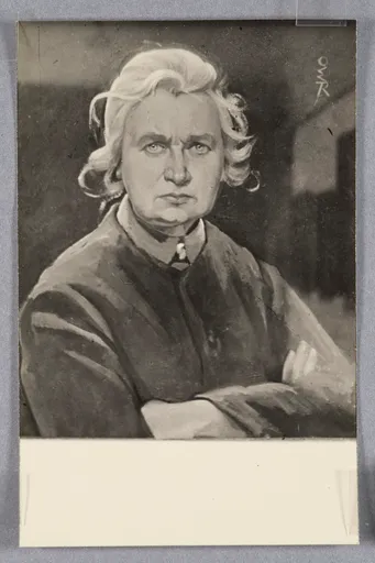 Ottilie W. Roederstein, Selbstbildnis mit verschränkten Armen, Gemälde, 1926