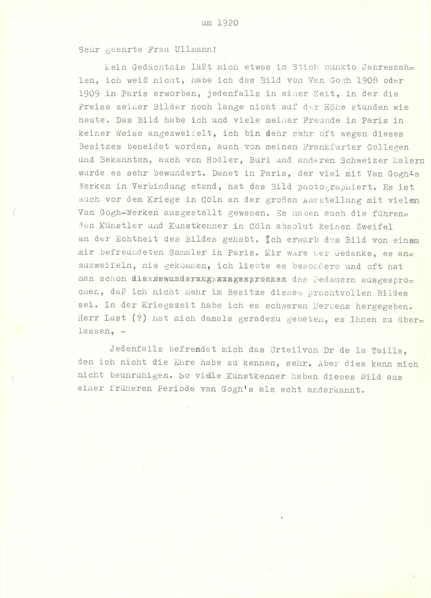 Internationale Kunstausstellung des Sonderbundes Westdeutscher Kunstfreunde und Künstler zu Cöln