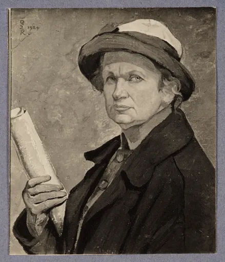 Ottilie W. Roederstein, Selbstbildnis, Gemälde, 1924