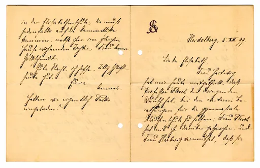Brief von Anna Edinger an Elisabeth H. Winterhalter, 5. Dezember 1899