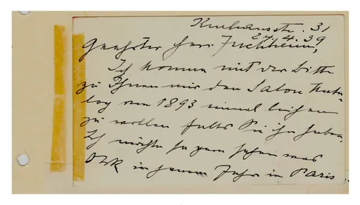 Brief von Emma Kopp an Hermann Jughenn, 24. April 1939