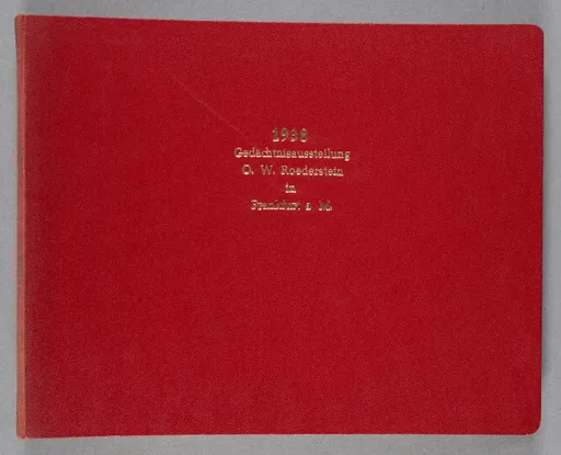 Fotoalbum: 1938 Gedächtnisausstellung O.W. Roederstein in Frankfurt a. M.