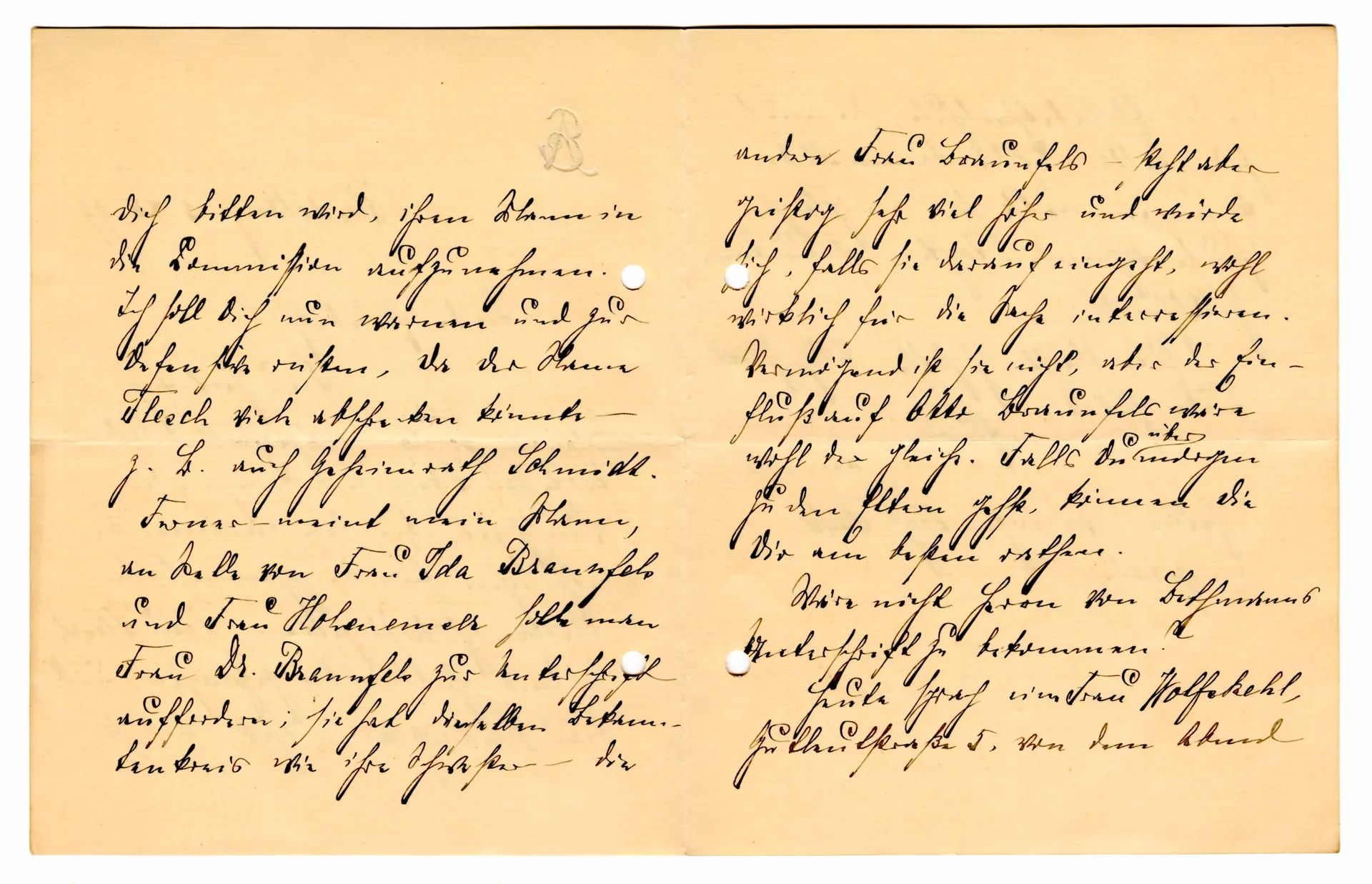 Brief von Anna Edinger an Elisabeth H. Winterhalter, 5. Dezember 1899