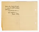 Brief von Dora Hitz an Ottilie W. Roederstein, 19. Juni 1906/1907