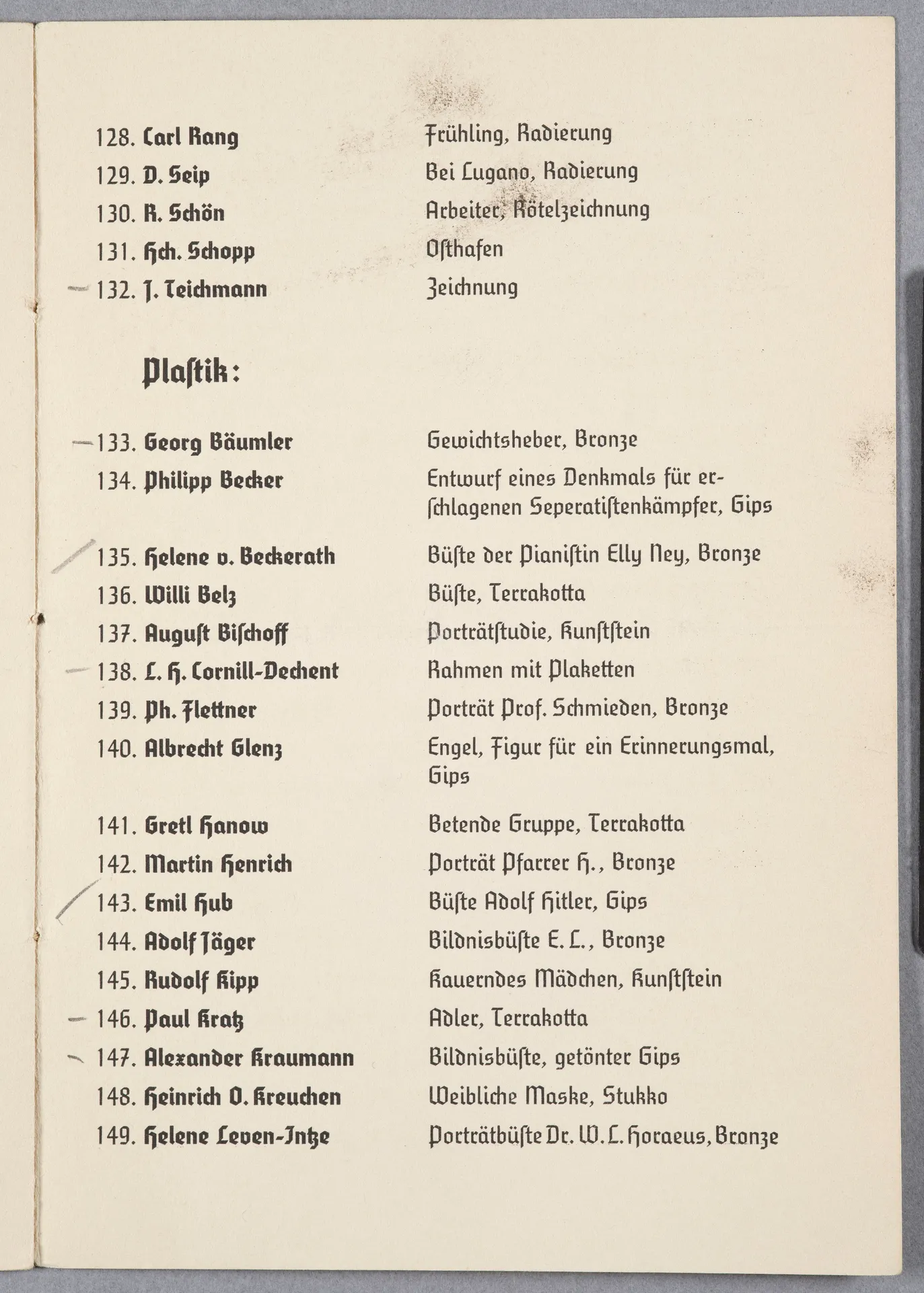 Kraft durch Freude. 1. Kunstausstellung im Frankfurter Kunstverein