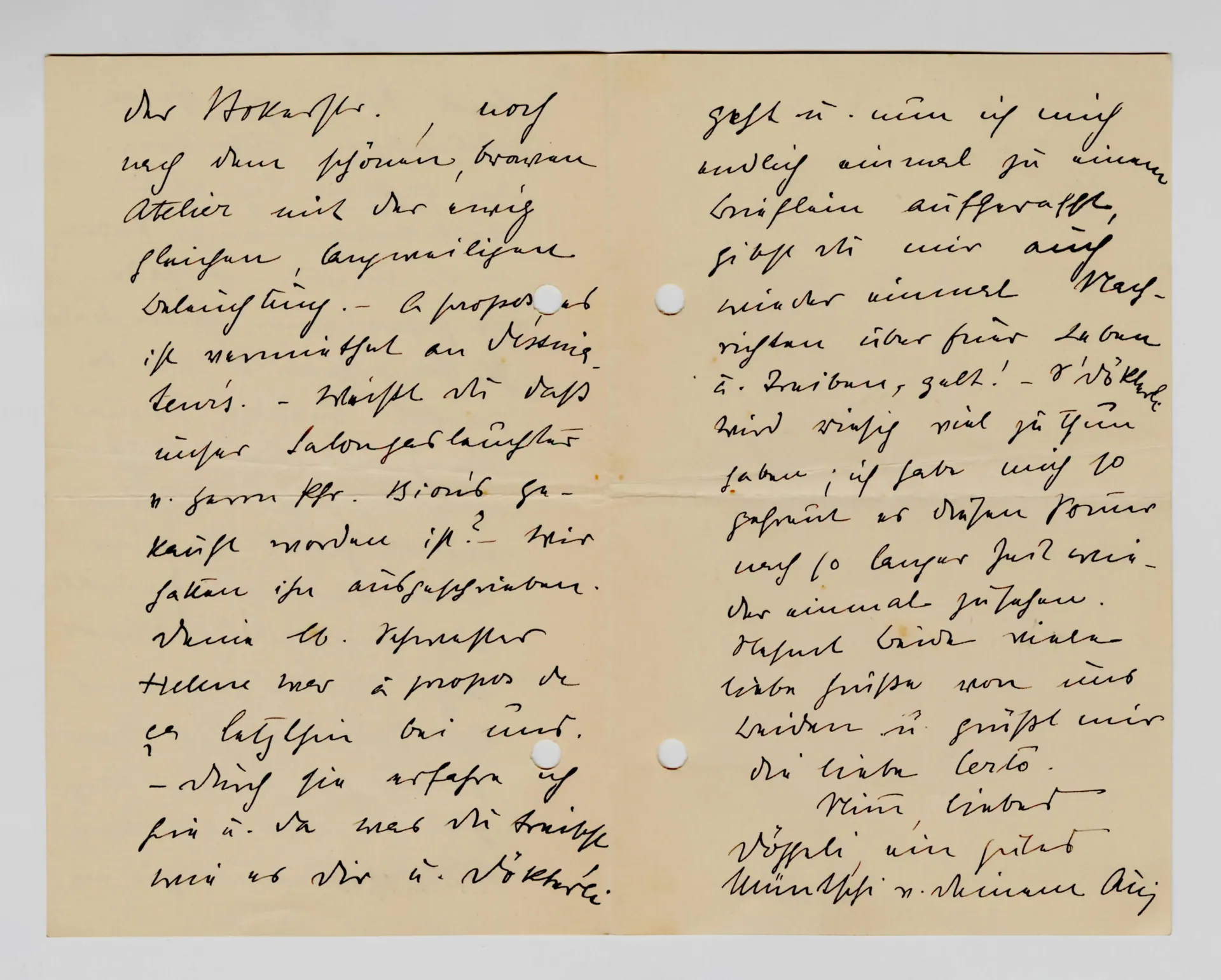 Brief von Anny Stebler-Hopf an Ottilie W. Roederstein, 6. Oktober 1904