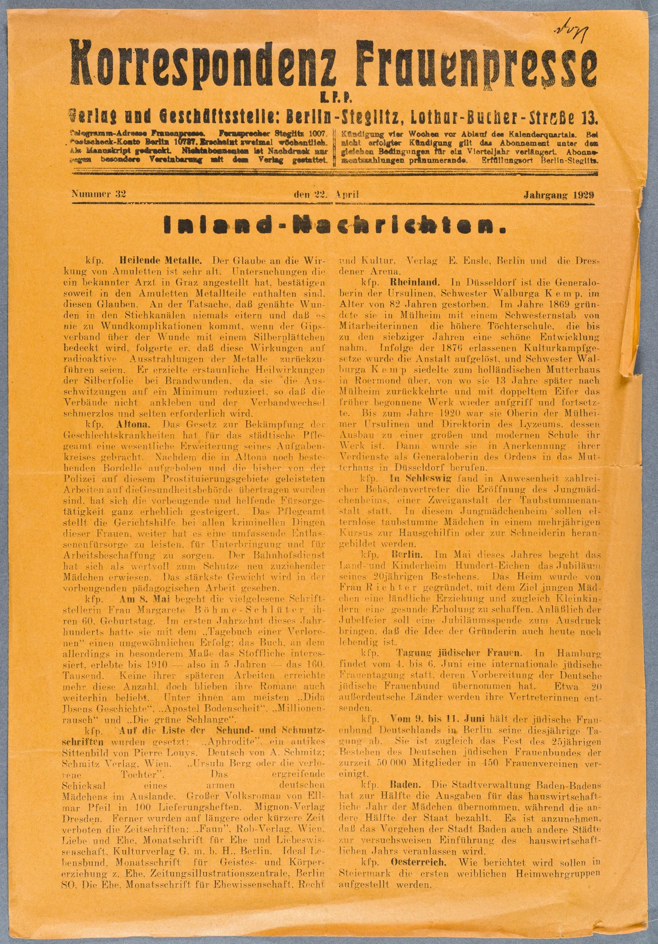O.W. Roederstein. Zum 70. Geburtstage