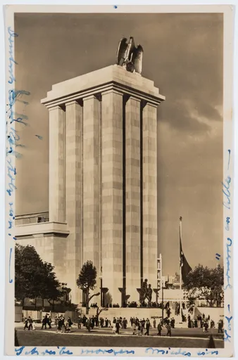 Postkarte von Ottilie W. Roederstein an Elisabeth H. Winterhalter, 15. Oktober 1937