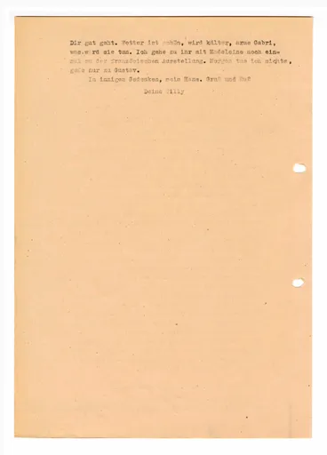 Brief (Transkript) von Ottilie W. Roederstein an Elisabeth H. Winterhalter, 16. Oktober 1937