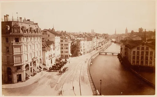 Stadtansicht von Zürich, Limmatquai
