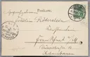 Postkarte von Wilhelm Trübner an Ottilie W. Roederstein, 15. September 1903