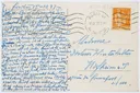 Postkarte von Ottilie W. Roederstein an Elisabeth H. Winterhalter, 15. Oktober 1937