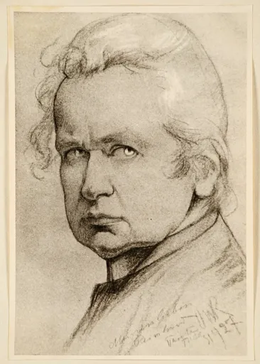 Ottilie W. Roederstein, Selbstbildnis, Zeichnung, 1927