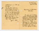 Brief von Dora Hitz an Ottilie W. Roederstein, 18. Februar 1908