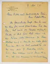 Brief von Wilhelm Uhde an Ottilie W. Roederstein, 9. November 1924
