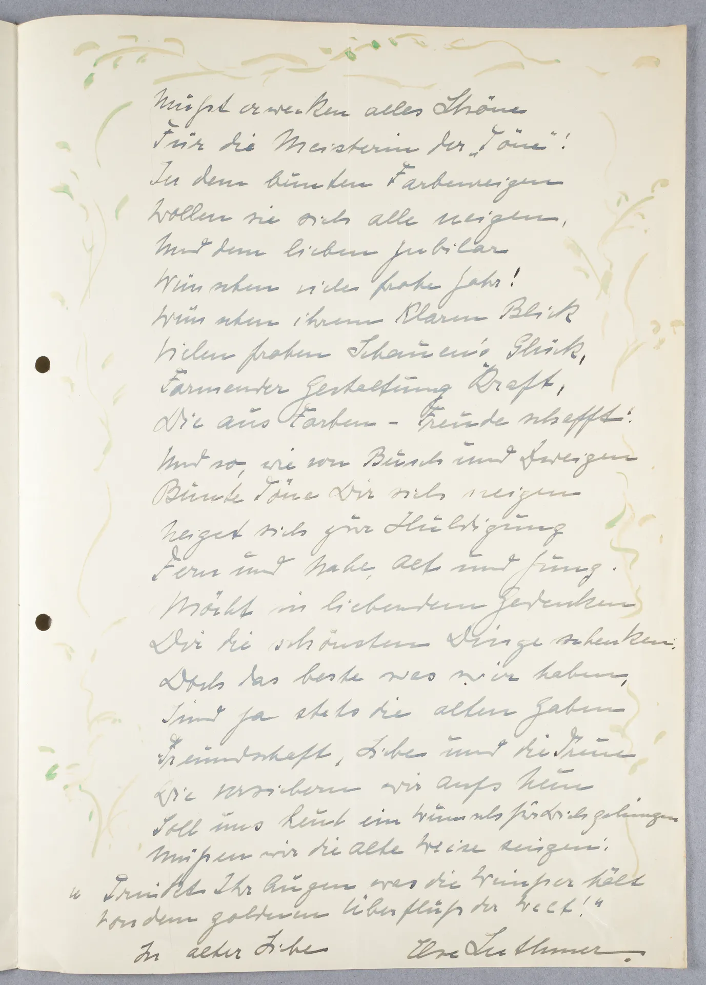 Else Luthmer, O.W.R. zum 75. Geburtstag, 22. April 1934