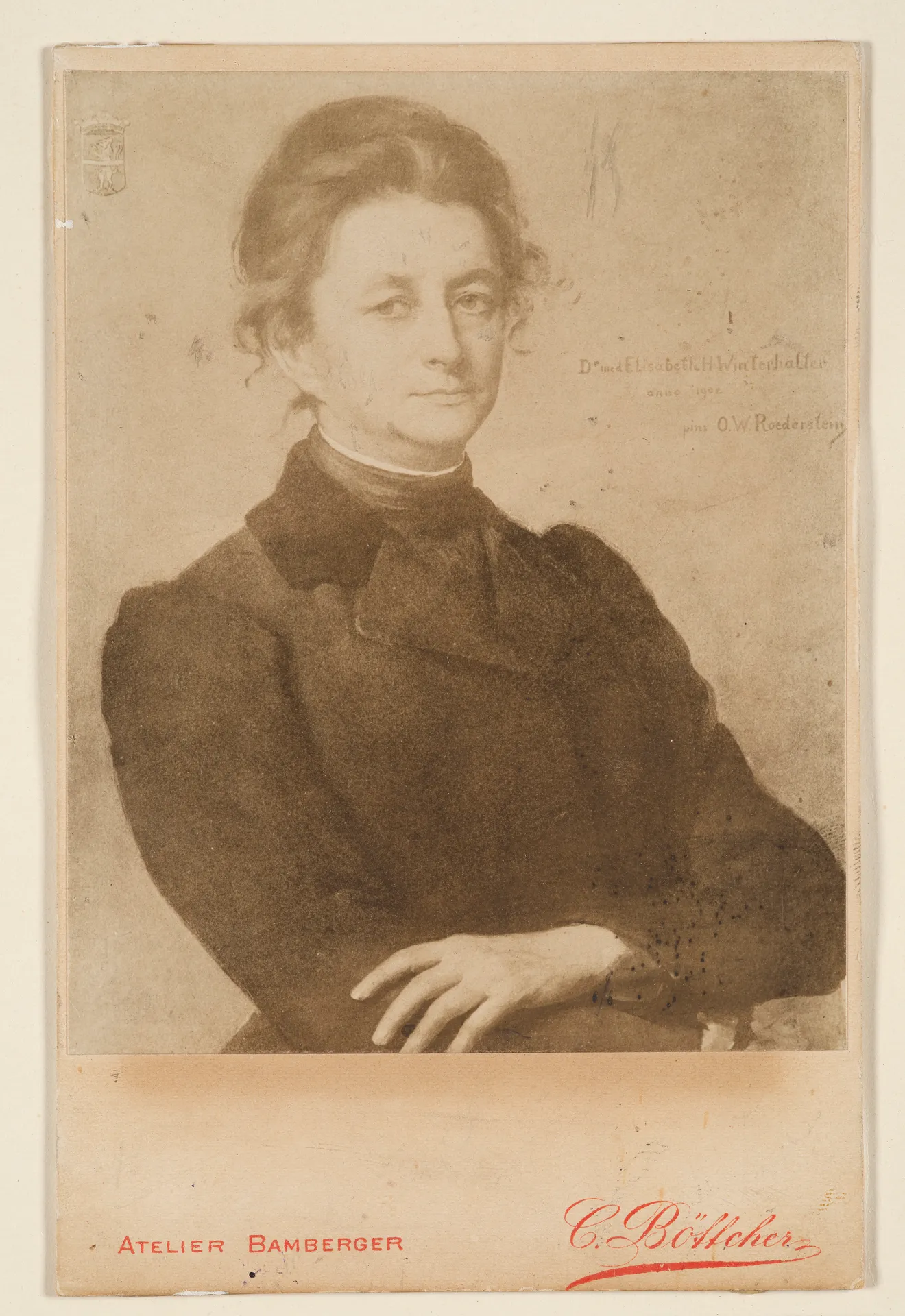 Ottilie W. Roederstein, Bildnis Dr. Elisabeth Winterhalter, Gemälde, 1902